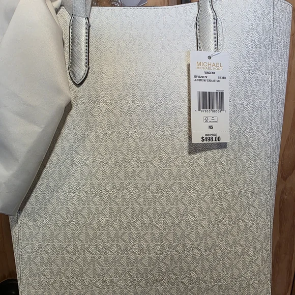 Michael Kors Light Gray Tote Bag - Picture 3 of 13